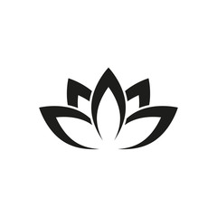 lotus vector icon, flower icon in trendy flat design 