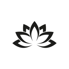 lotus vector icon, flower icon in trendy flat design 