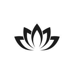 lotus vector icon, flower icon in trendy flat design 
