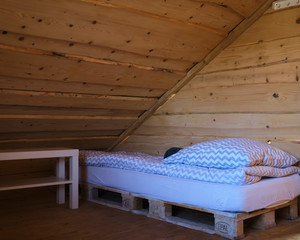Fototapeta na wymiar interior of the cozy cottage