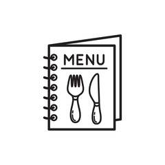 menu icon in trendy flat style