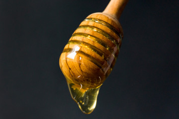 Honey with spoon 