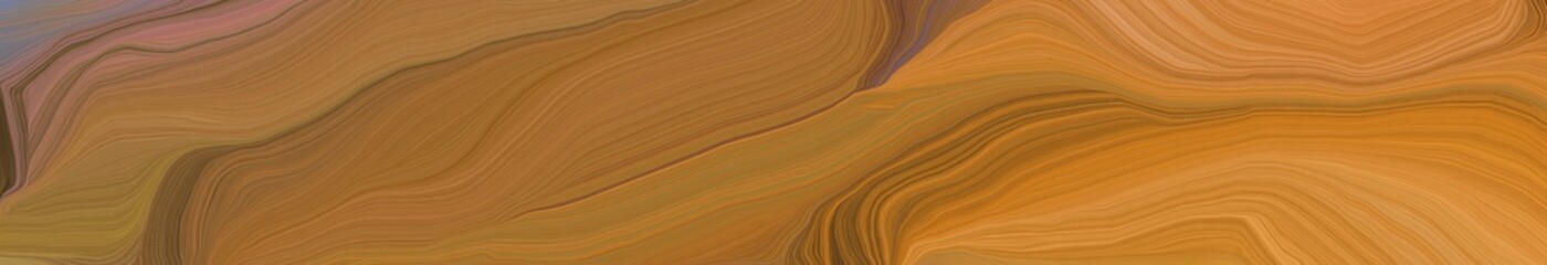 Fototapeta na wymiar wide colored background banner with coffee, peru and old mauve color. abstract waves illustration