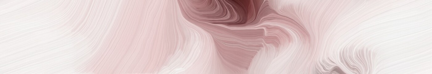 Fototapeta premium creative banner with antique white, pastel brown and rosy brown color. curvy background illustration