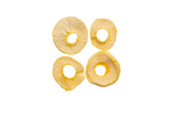 Dried apple slices without peel