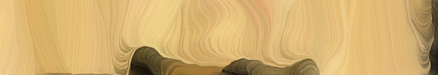 landscape orientation graphic with waves. abstract waves design with burly wood, old mauve and pastel brown color
