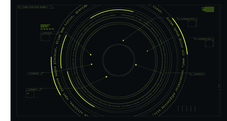 Abstract Circle Hud Design