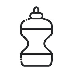 cleaning, plastic bottle liquid soap domestic hygiene line style icon