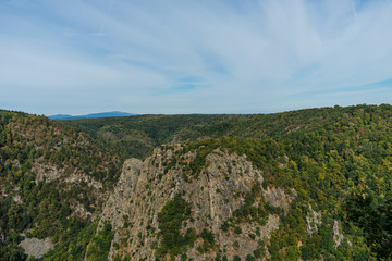 Rosstrappe mountains near Thale in the Harz Mountains