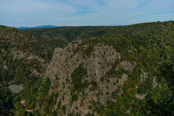 Rosstrappe mountains near Thale in the Harz Mountains