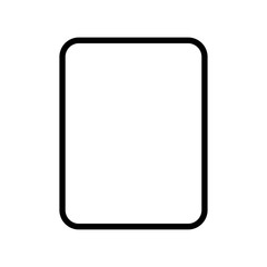 Tablet icon for webs and apps,solid color