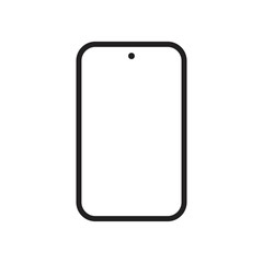 Smart phone icon for webs and apps,solid color