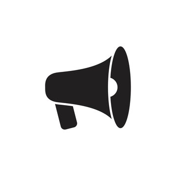 Electric megaphone icon for marketing,websites and apps,solid color