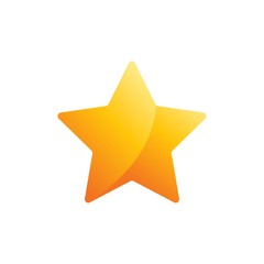 Star icon for websites and apps,abstract color