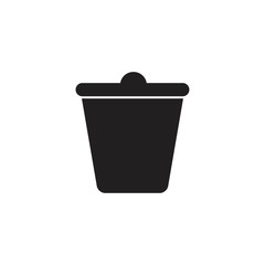 Trash icon for apps and websites,solid color