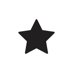 Star icon for websites and apps,solid color