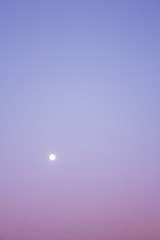 evening sky sunset dusk gradient the moon landscape