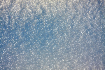 Obraz premium Beautiful snow background during sunny day