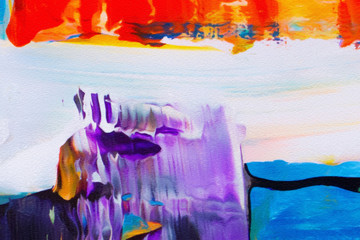 Colorful scratched grunge texture. Dry oil strokes background. Design pattern.