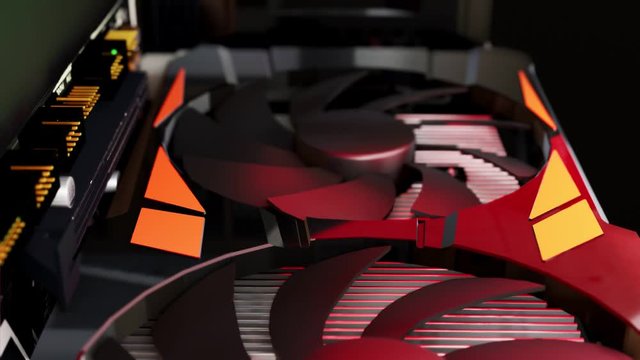 3D visualization of the fan on the processor