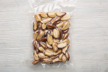 Brazilian nut packed in vacuum