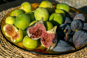 figs on a plate