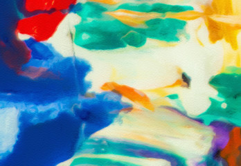 Original abstract painting at canvas. Mixed media pattern. Hand drawn art background.