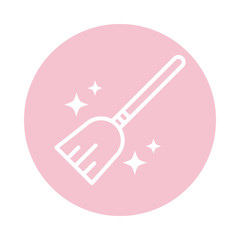 cleaning, dust collector domestic hygiene block color style icon