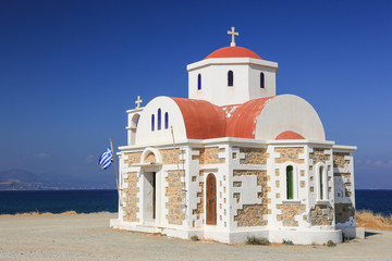kleine Kirche am Meer auf Kreta