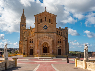 Fototapeta na wymiar Ta Pinu Church on Gozo is a famous landmark on the island - travel photography