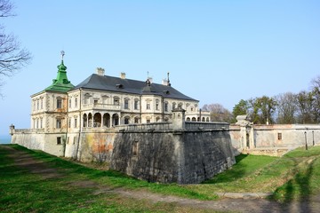Fototapeta na wymiar Podgoretsky castle - a well-preserved renaissance palace