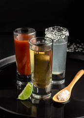  alcoholic drink Tequila shot wood