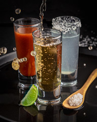  alcoholic drink Tequila shot wood