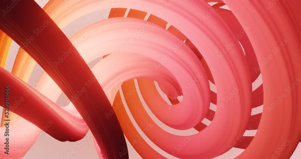 Poster abstract colorful orange and red pastel swirl, natural curve art background. curved and wavy pattern