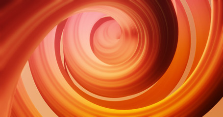 Abstract colorful orange and red pastel swirl, natural curve art background. Curved and wavy pattern with Candy texture and subsurface scattering. 3D render