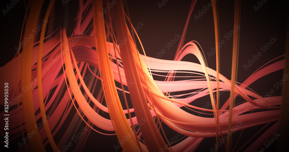 Poster abstract colorful orange and red pastel swirl, natural curve art background. curved and wavy pattern