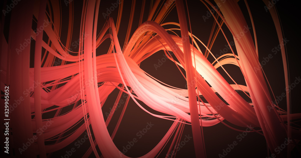 Poster abstract colorful orange and red pastel swirl, natural curve art background. curved and wavy pattern