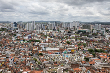 Fototapeta premium Caruaru / Pernambuco / Brazil. February, 9, 2020. Views of the city of Caruaru agreste of Pernambuco, from the lookout of the Bom Jesus hill.