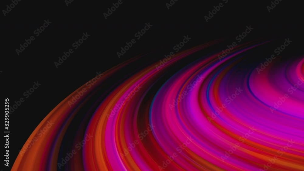 Poster the flow of cosmic energy in the form of a wave is shifted to the side. abstract multicolored waves 