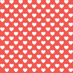 Abstract Seamless Pattern Background witj Love Heart Symbol. Vector Illustration