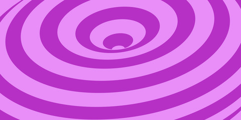 Vector abstract illustration of vortex with lines. Trendy 3d background in op art style, optical illusion.