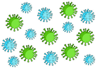 Coronavirus pattern background