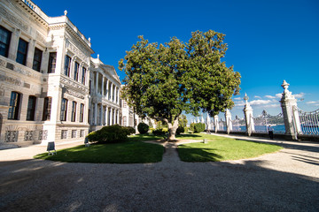 Istanbul, Turkey - October, 2019: Dolmabahce Palace in Istanbul, Turkey