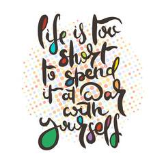 Hand lettering grunge card with textured handcrafted doodle letters in retro style