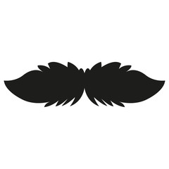 Isolated mustache image