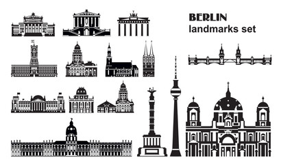 Set of Berlin landmarks