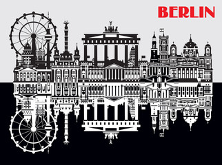 Vector Berlin Skyline