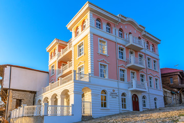 Beautiful colorful building in Nesebar, Bulgaria