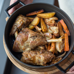 Lamb Shanks with Roasted Root Vegetables