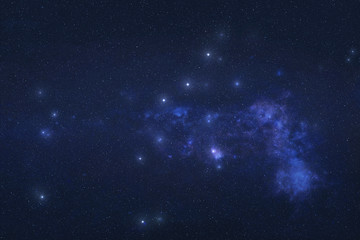 Perseus Constellation in outer space. Perseus constellation stars on the night sky. Elements of this image were furnished by NASA